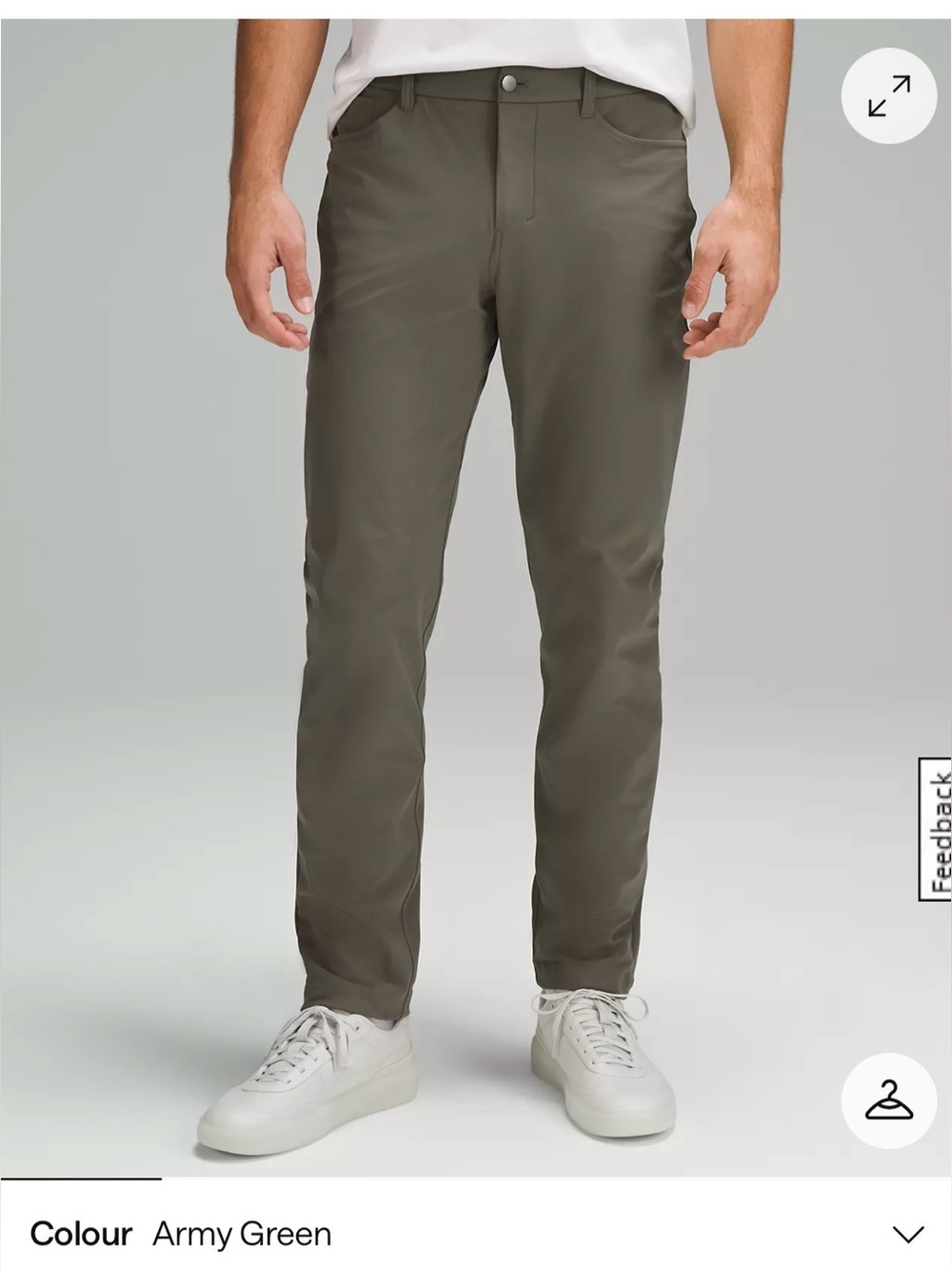 lululemon ABC Classic-Fit 5 Pocket Pant 34L Warpstreme